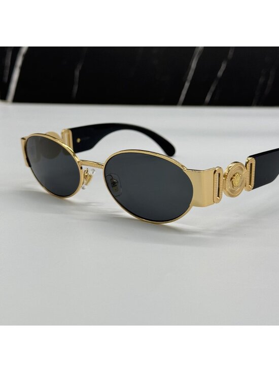 Versace VE2299 1002/87 Round Gray Gold Unisex Sunglasses Authentic NEW main image 7
